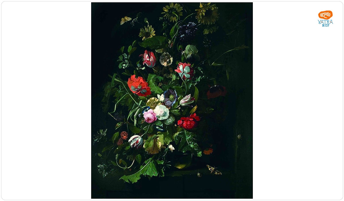 Rachel Ruysch — Buchet de flori într-un vas