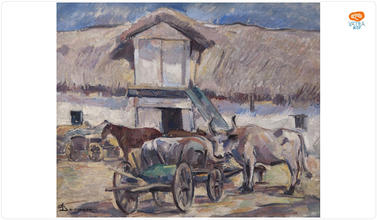 Nicolae Dărăscu — Curte țărănească