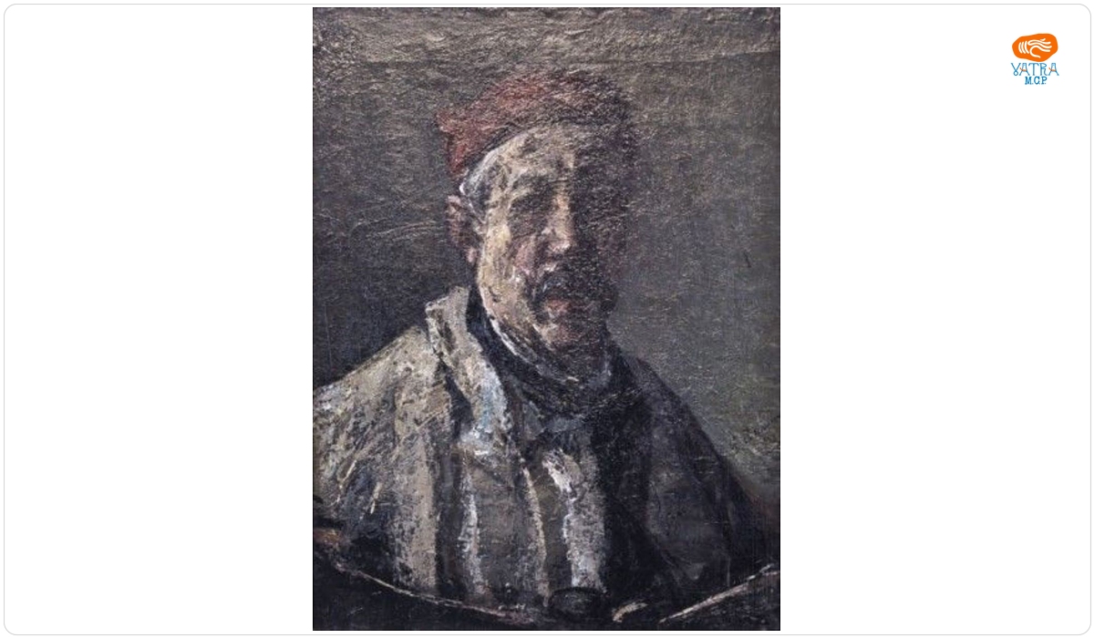 Gheorghe Petrașcu — Autoportret cu beretă roșie