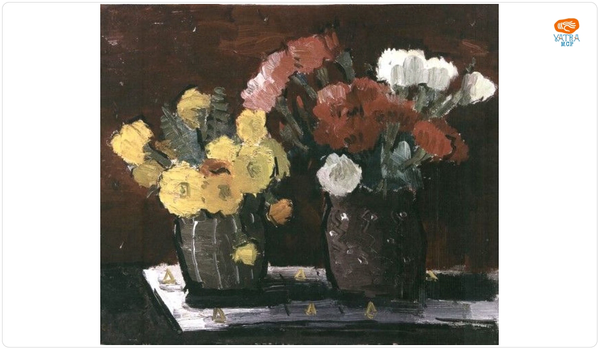 Gheorghe Vânătoru — Două vase cu flori
