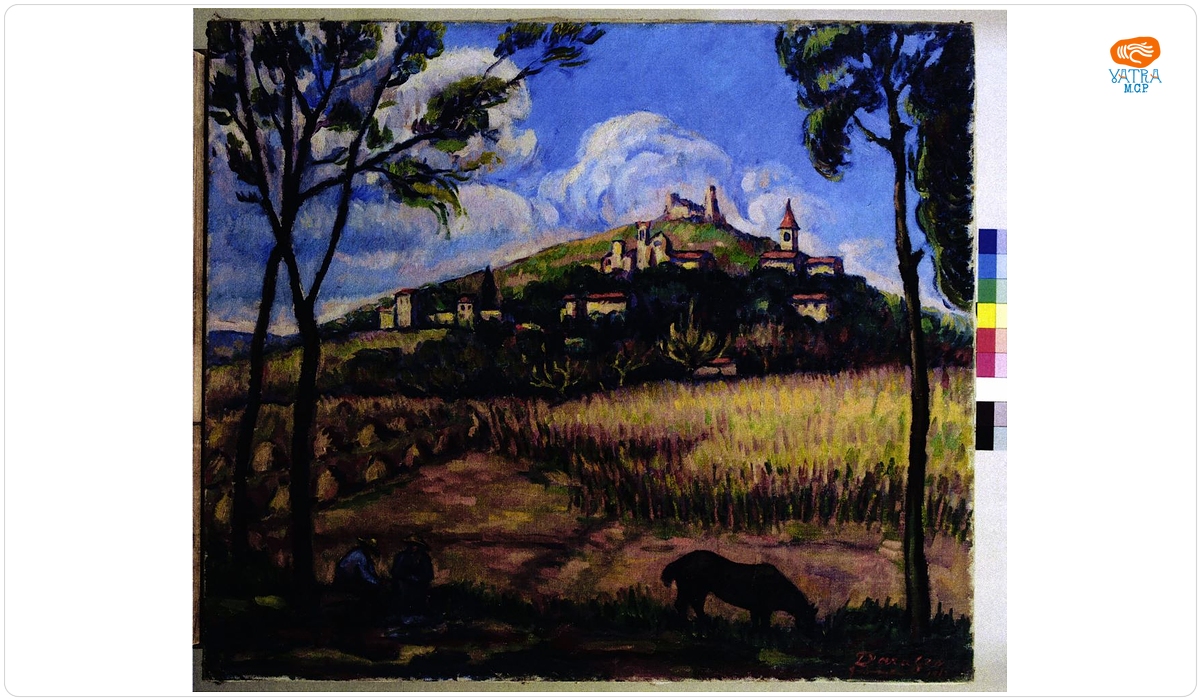 Nicolae Dărăscu — Vedere a satului Grimaud
