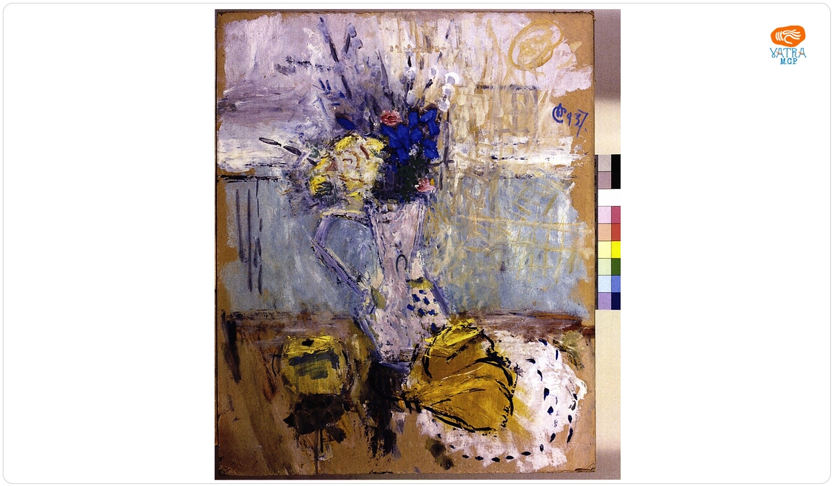 Alexandru Ciucurencu — Natură moartă cu flori de câmp și fructe