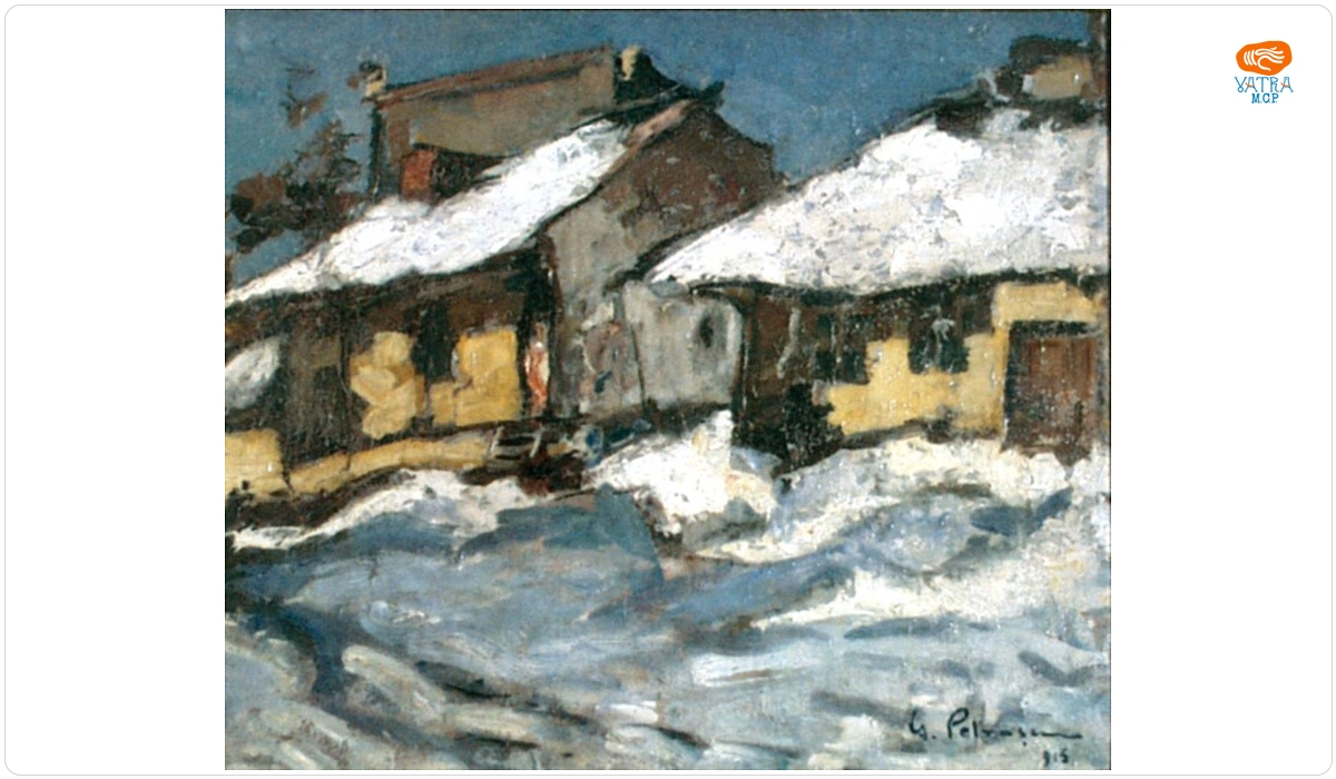 Gheorghe Petrașcu — Case iarna