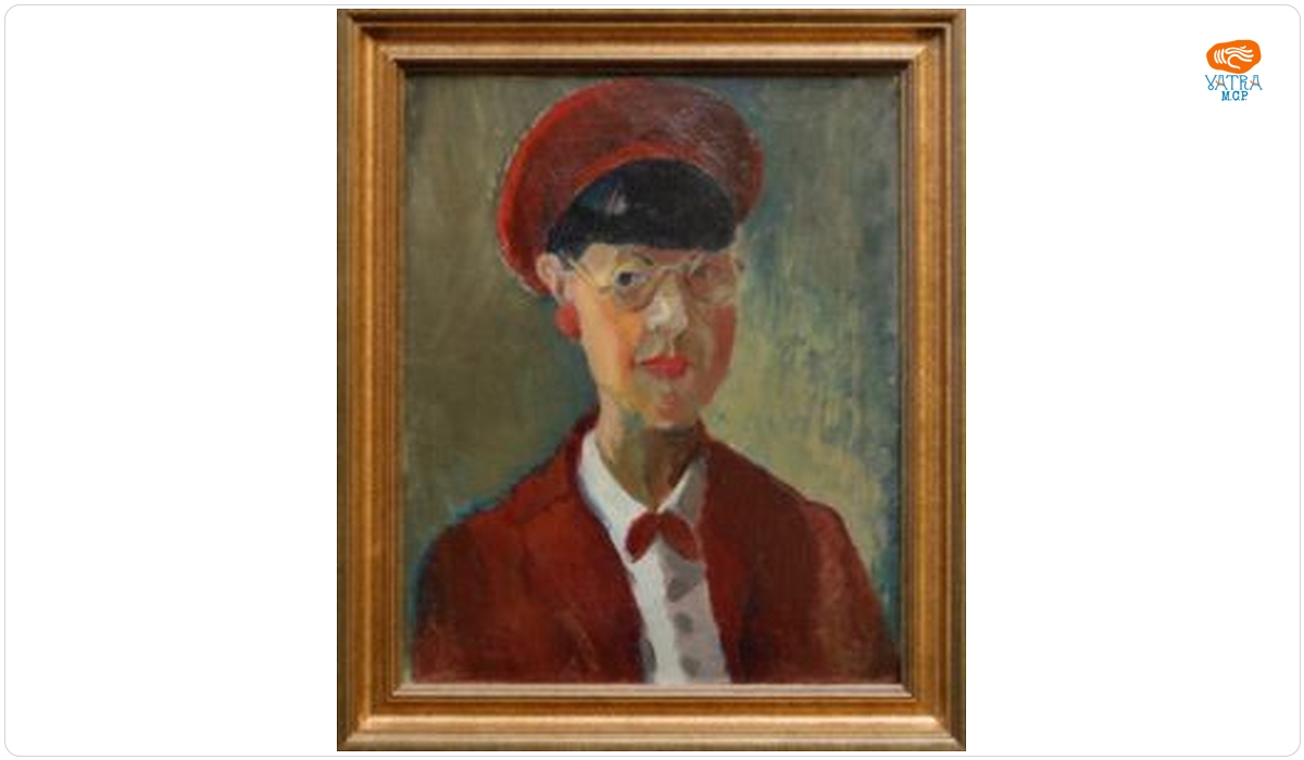 Lucia Dem Bălăcescu — Autoportret cu beretă