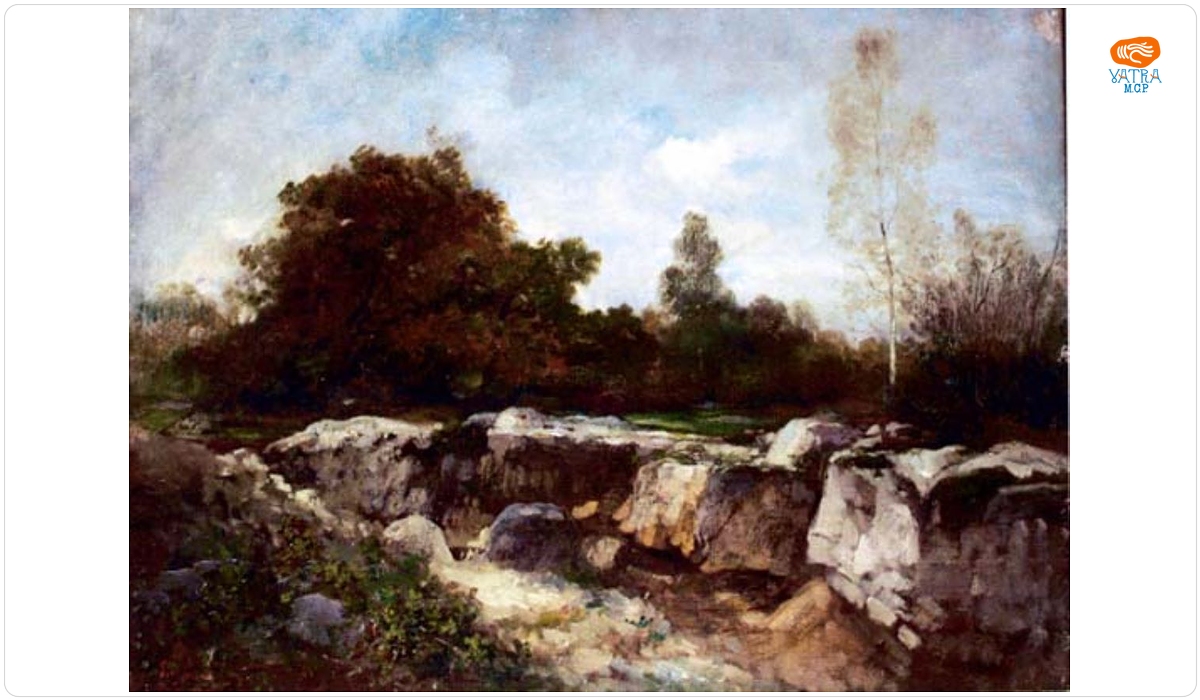 Nicolae Grigorescu — Peisaj cu stânci la Fontainebleau