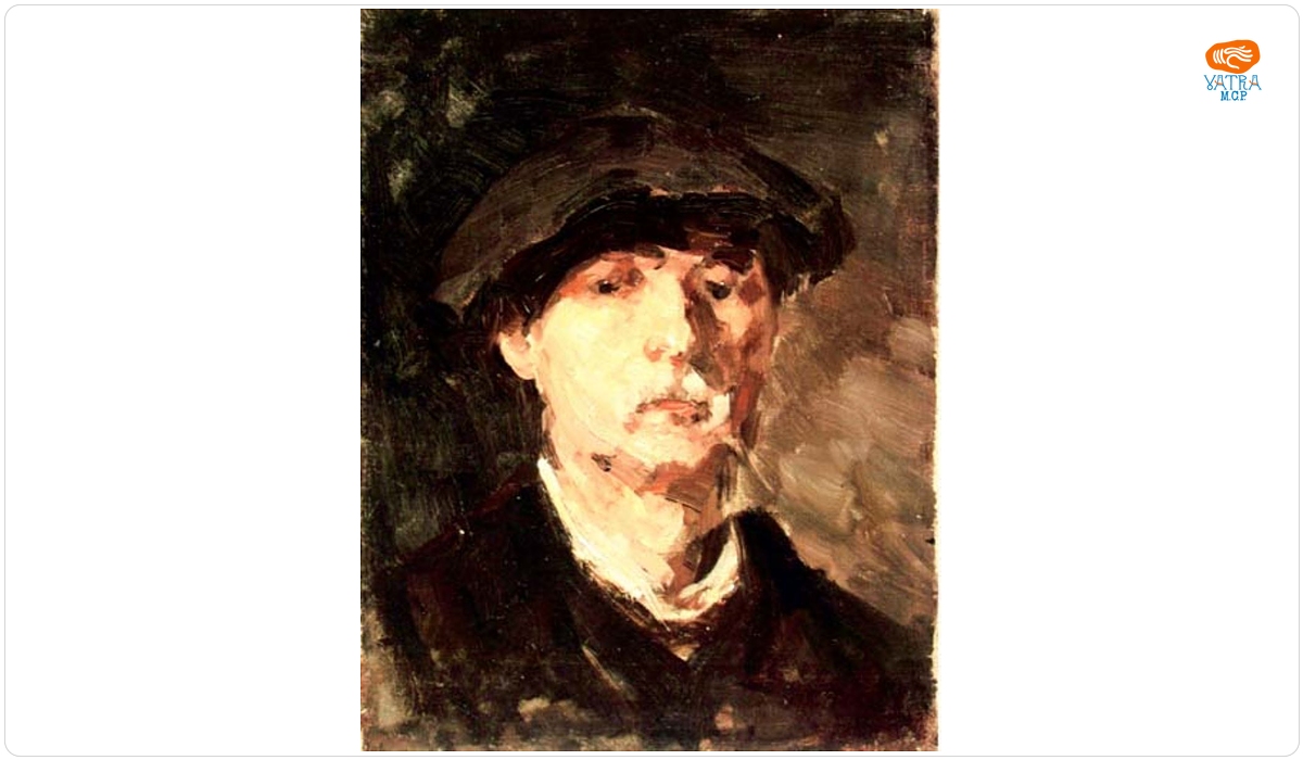 Nicolae Grigorescu — Autoportret cu beretă