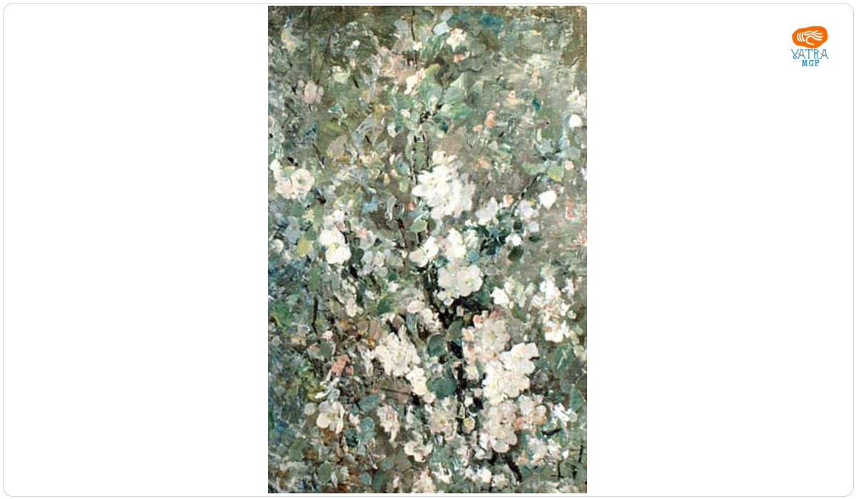 Nicolae Grigorescu — Ramură de măr înflorit