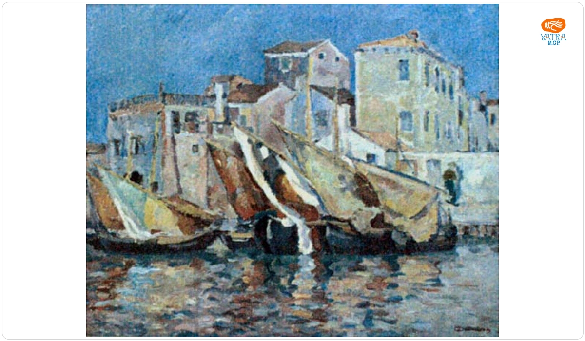 Nicolae Dărăscu — Peisaj de port. Chioggia