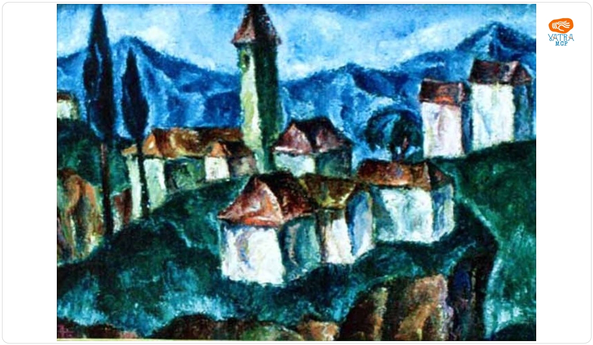 Corneliu Michăilescu — Peisaj la Settignano (Florența)