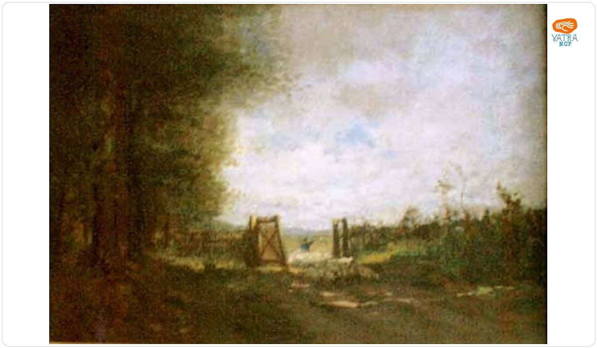 Nicolae Grigorescu — Peisaj cu turmă de oi
