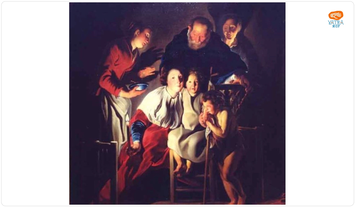 Jacob Jordaens — Sfânta Familie cu Sfânta Elisabeta și Sfântul Ioan copil