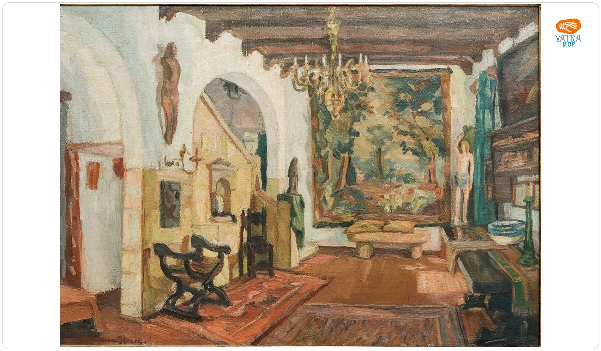 Cecilia Cuțescu Storck — Atelierul artistei în casa de la Balcic