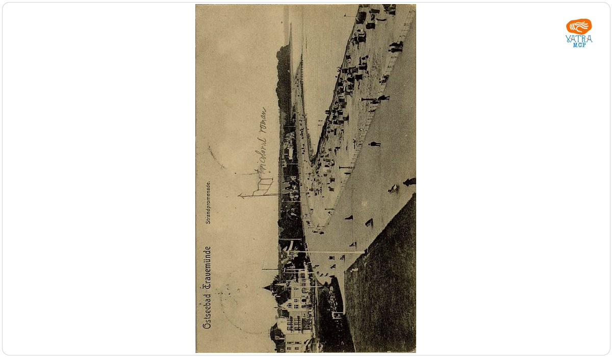 Documentul a fost redactat de I.L. Caragiale — Carte poștală trimisă de I.L. Caragiale, din Germania (Travemünde), lui Alceu Urechia, aflat la Sinaia