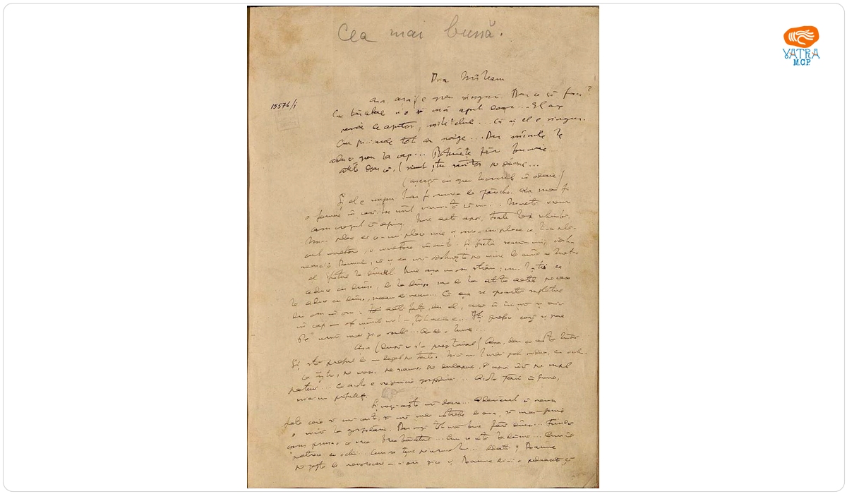 Manuscrisul unei piese de teatru a lui Nicolae Iorga, intitulată ”Doamna Mileanu/Cea mai bună”