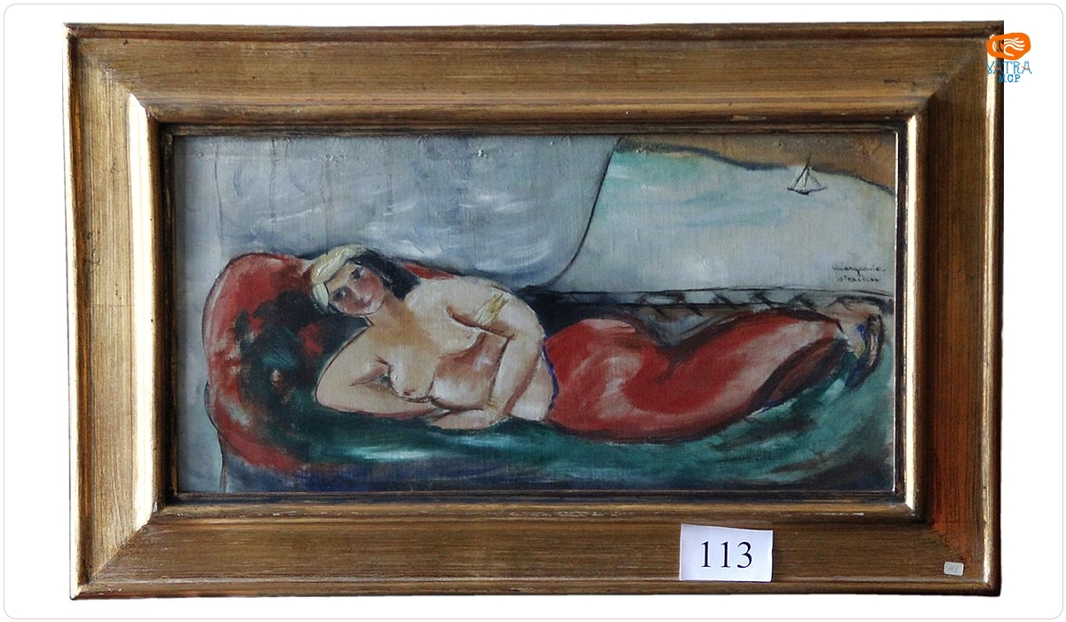 Margareta Sterian — Odaliscă seminud culcată