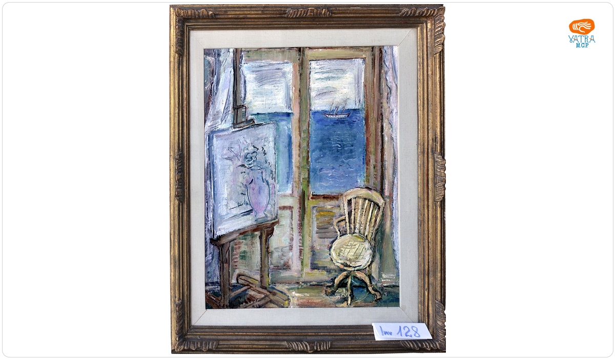 Vasile Popescu — Atelier în Balcic cu vedere spre mare