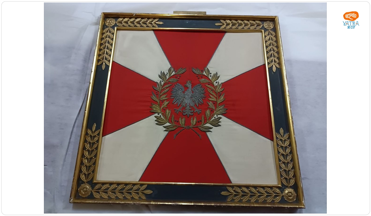 Drapel militar polonez nenominalizat înrămat