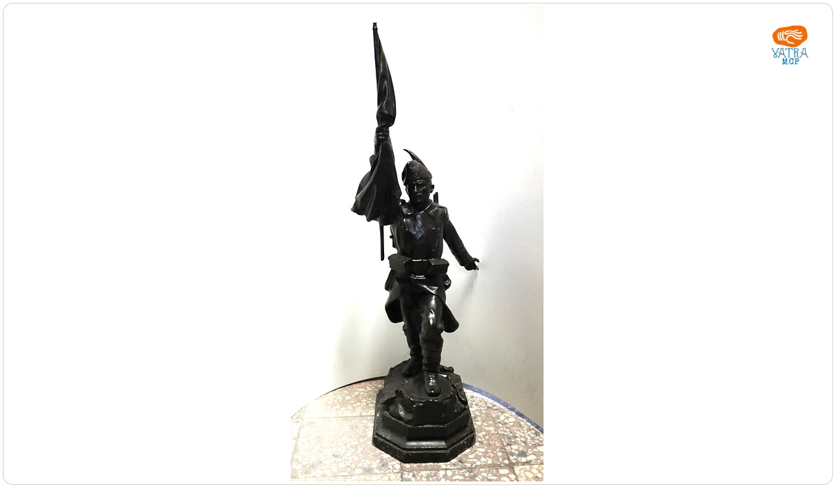 Frederic Storck — Dorobanț român cu steag, 1877-1878