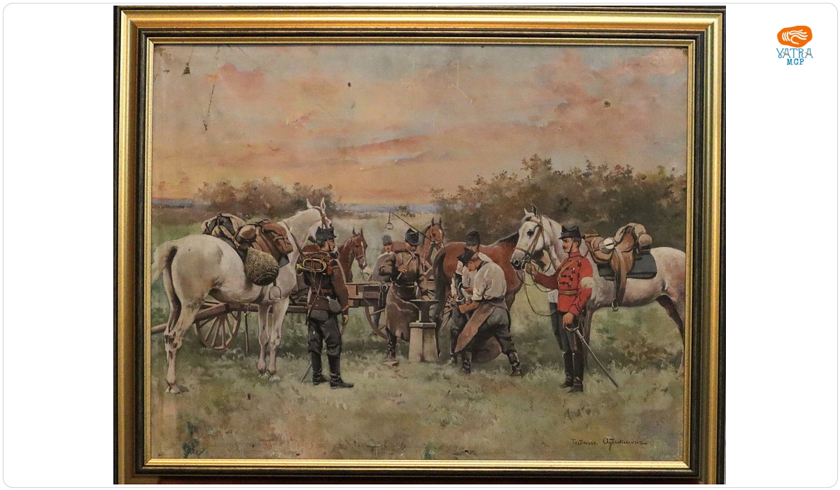 Tadeusz Ajdukiewicz — Potcovitul cailor într-o unitate de cavalerie (roșiori)