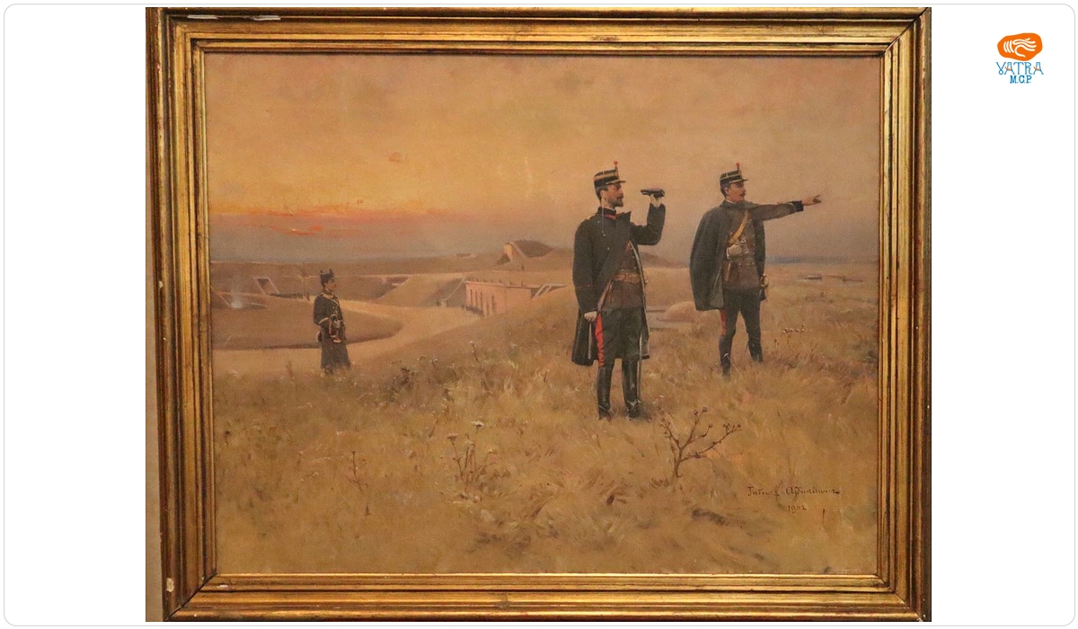 Tadeusz Ajdukiewicz — Doi ofițeri din Regimentului 1 Artilerie Cetate