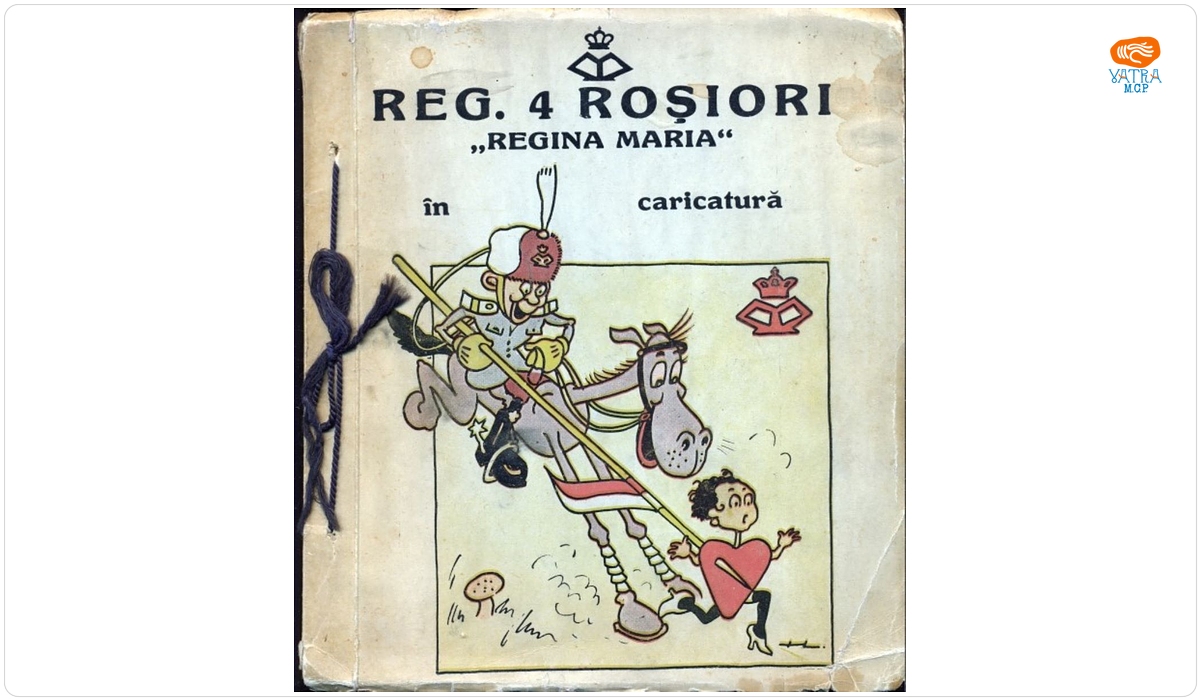 Reg. 4 Roșiori ”Regina Maria” în caricaturi