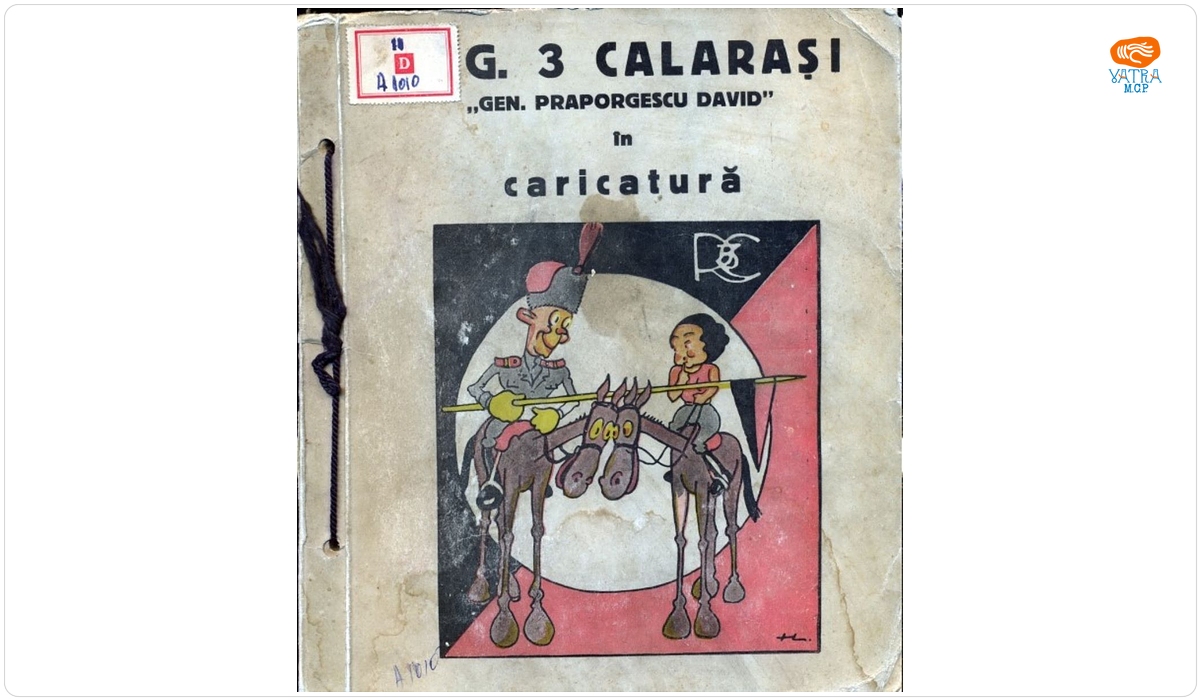 Reg. 3 Călărași ”gen. David Praporgescu” în caricatură