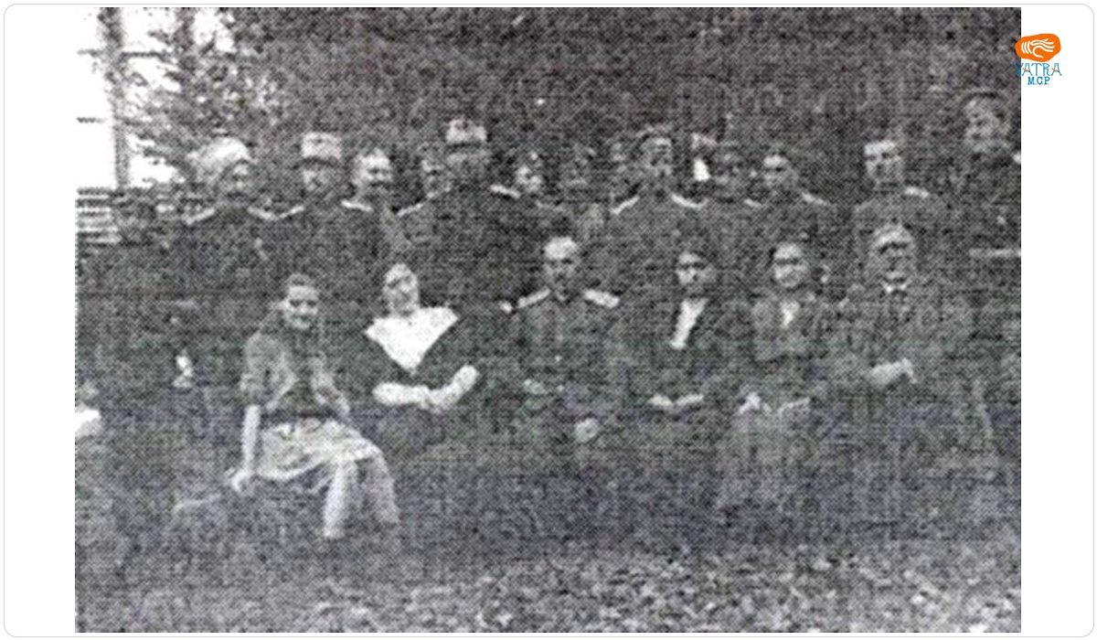 Grup de ofițeri ruși la Mărculești