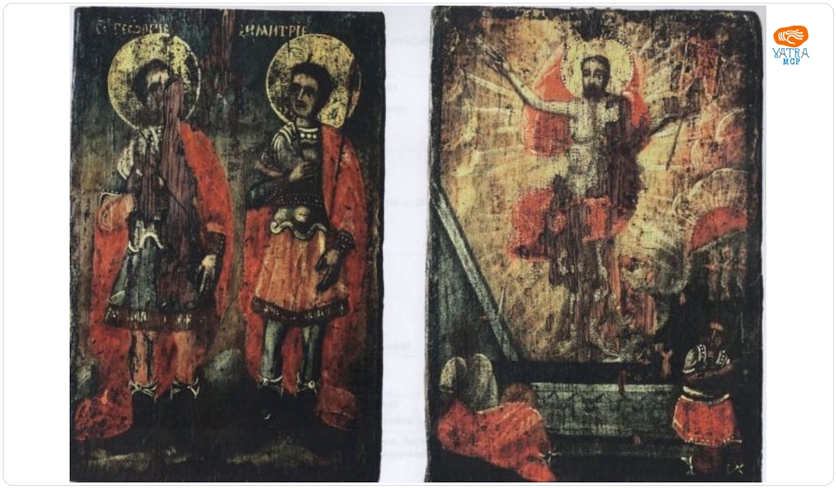 Invierea lui Iisus Hristos; Sfânții Gheorghe și Dimitrie Sfânții Gheorghe și Dimitrie