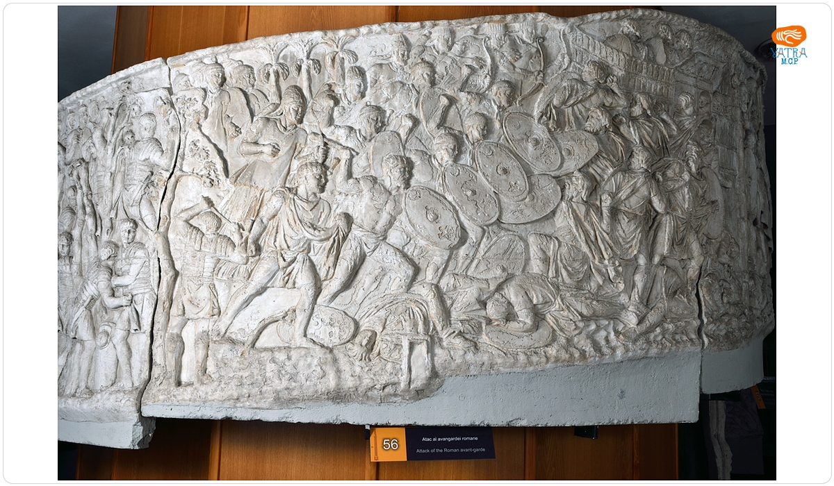 Trupele auxiliare romane urmăresc o unitate de daci