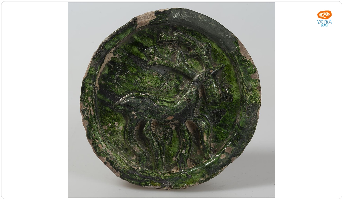 Disc ceramic decorativ