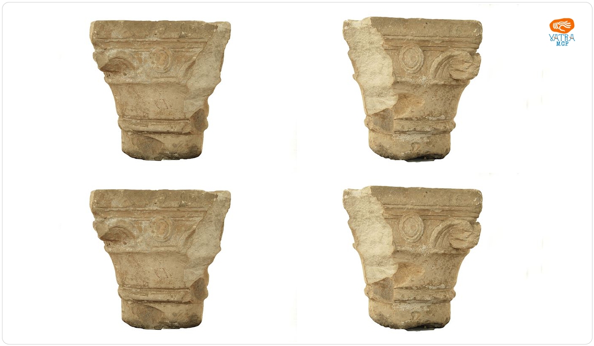 Capitel corintizant cu decor lis
