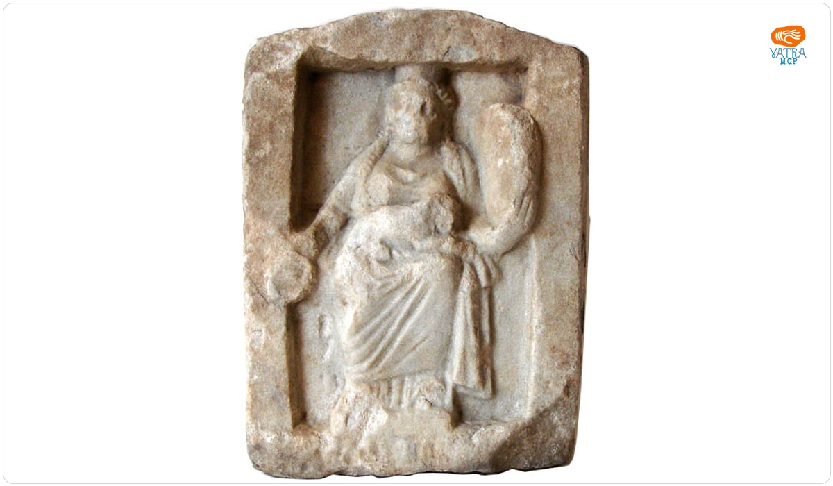 Relief sub formă de ediculă reprezentând zeița Kybele