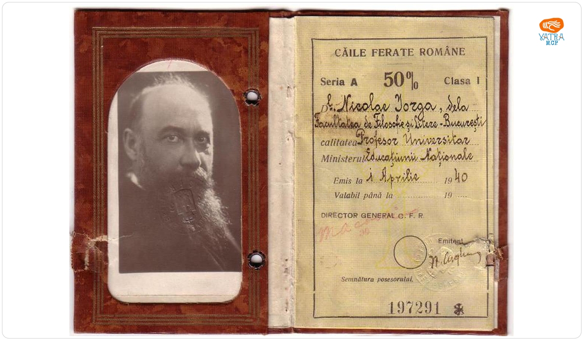 Permis CFR - Nicolae Iorga