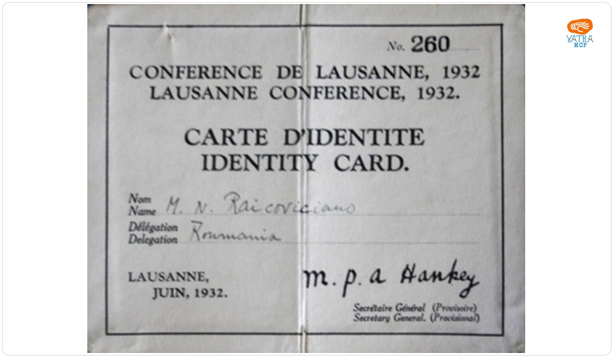 Nicolae Raicoviceanu - Conferința de la Lausanne