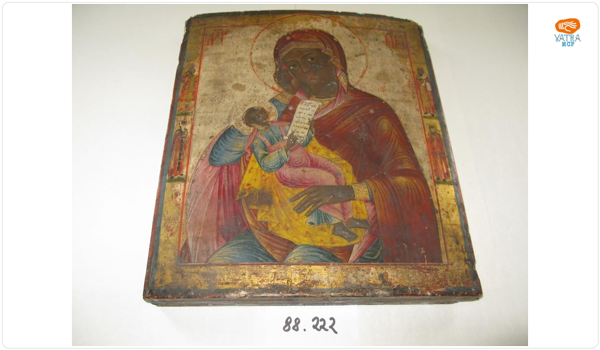 Icoană pe lemn "Maica Domnului cu Pruncul"