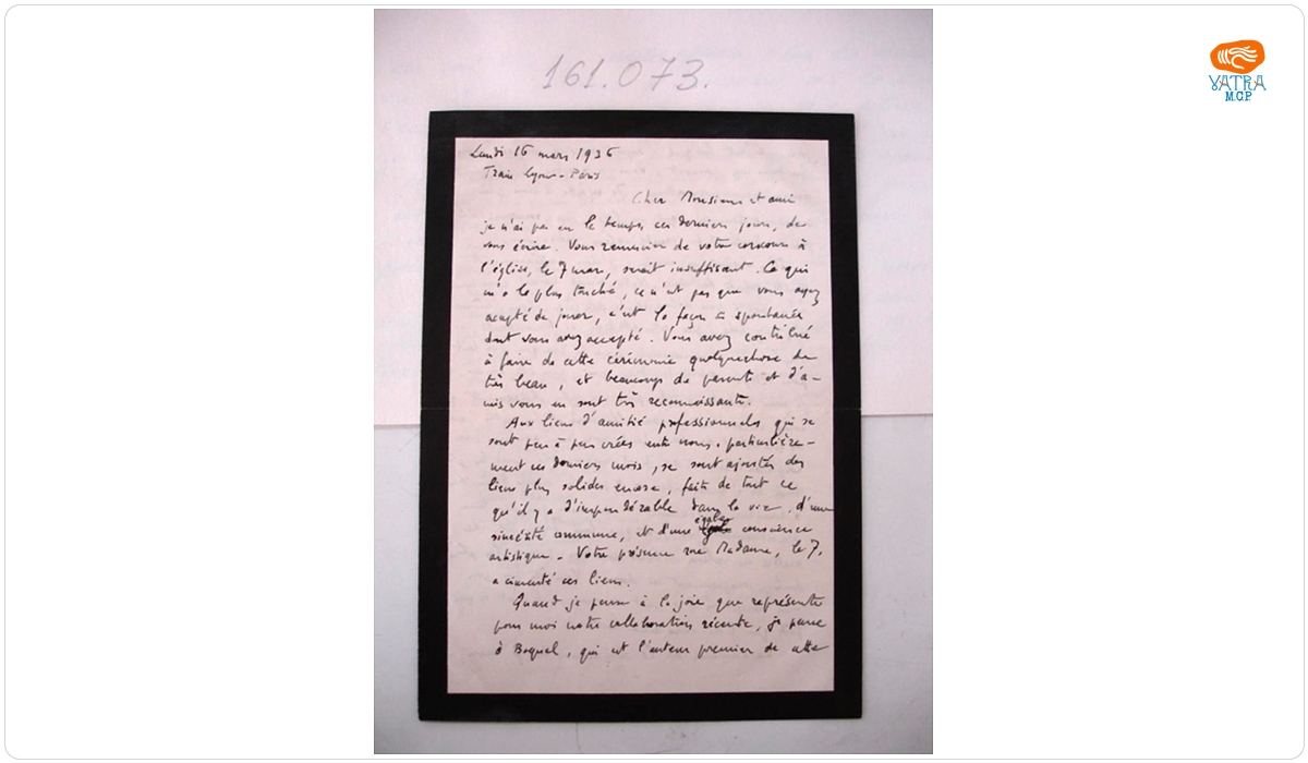 Henri Lauth către George Enescu