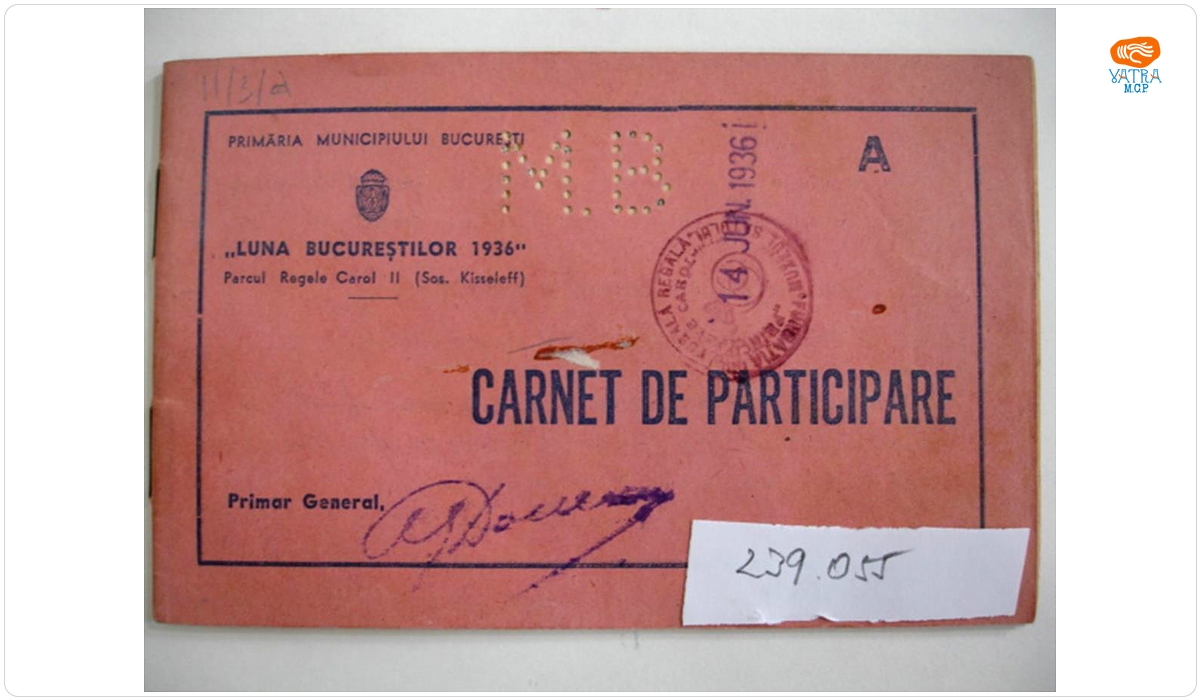 Carnet de participare la „Luna Bucureștilor”