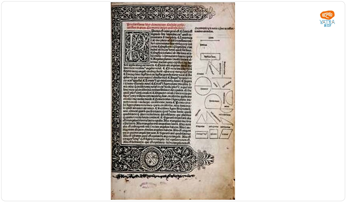 Euclides; Adelardus Bathoniensis, trad.; Johannes Campanus, com. — Elementa