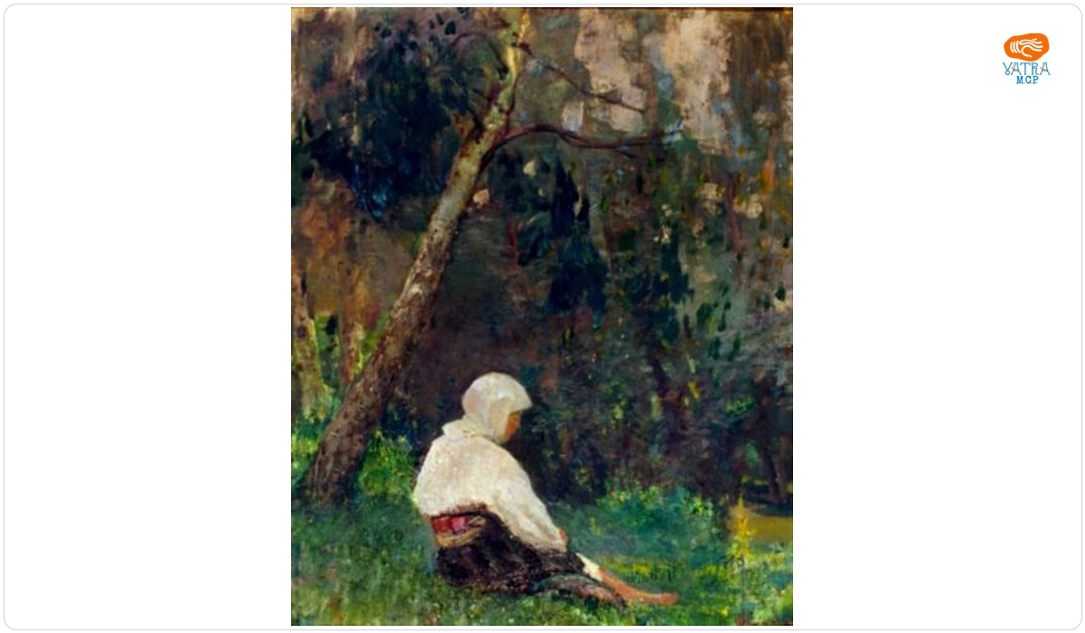 Arthur Verona — Țărancă în peisaj