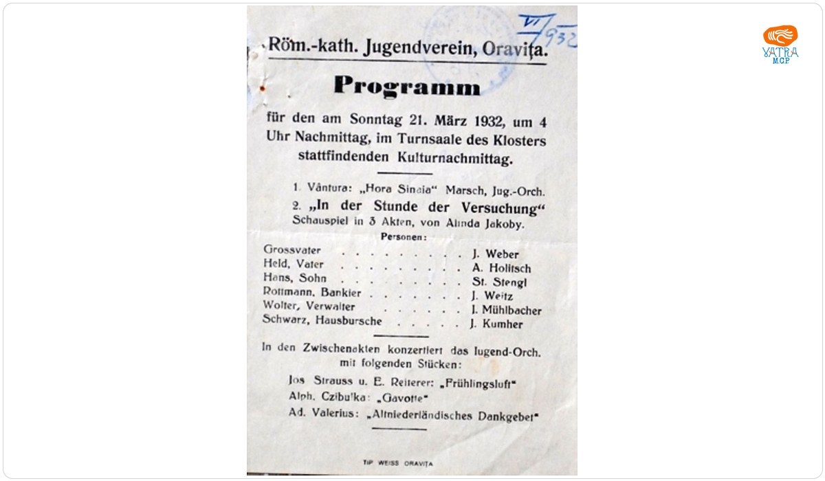 Programul spectacolului de muzică și teatru