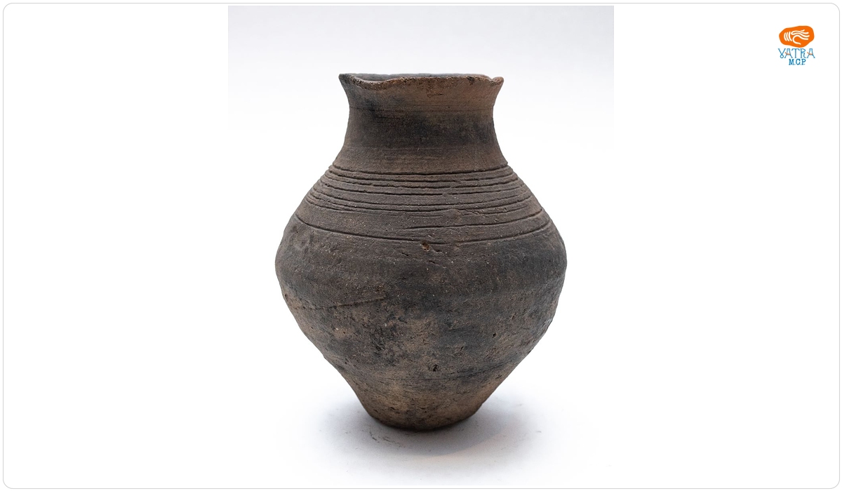Vas ceramic cu corp bitronconic