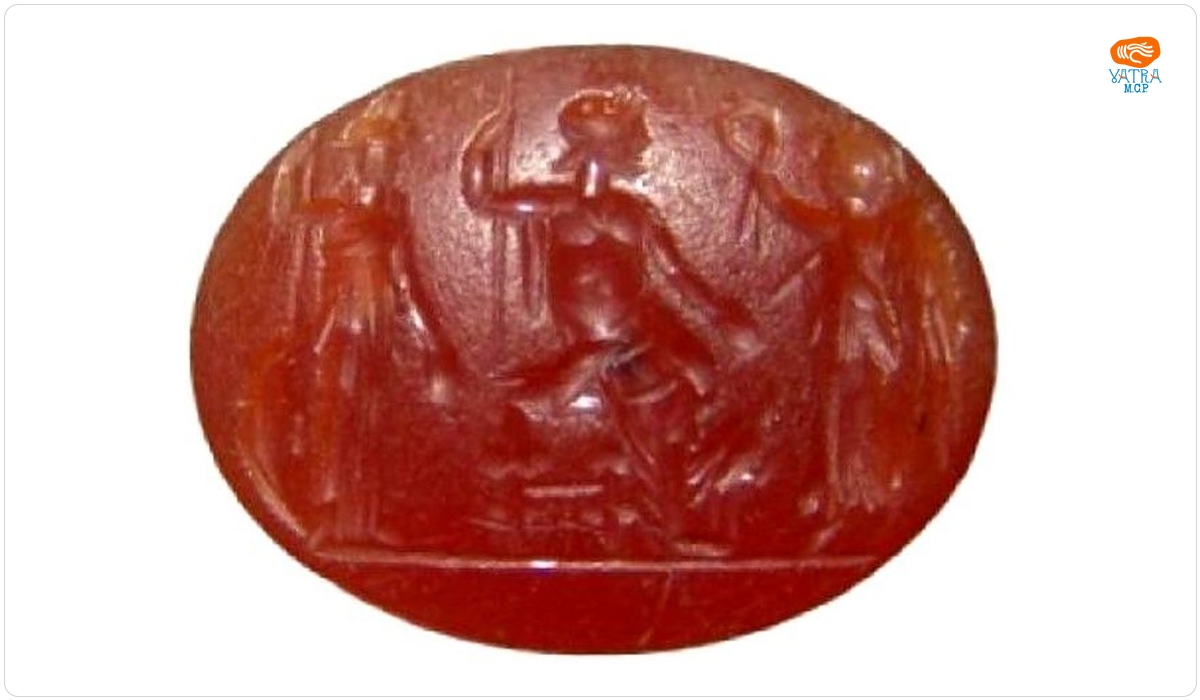 Gemă cu reprezentarea zeilor Iupiter, Minerva și Victoria