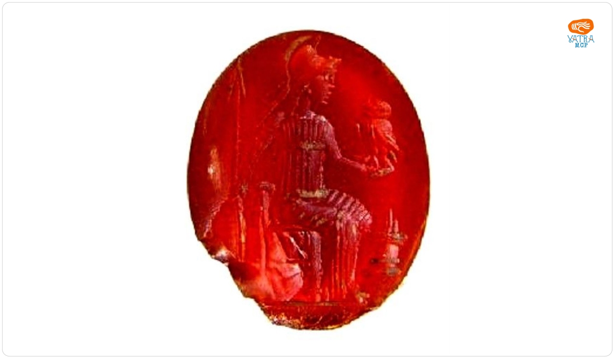 Gemă cu reprezentarea Minervei
