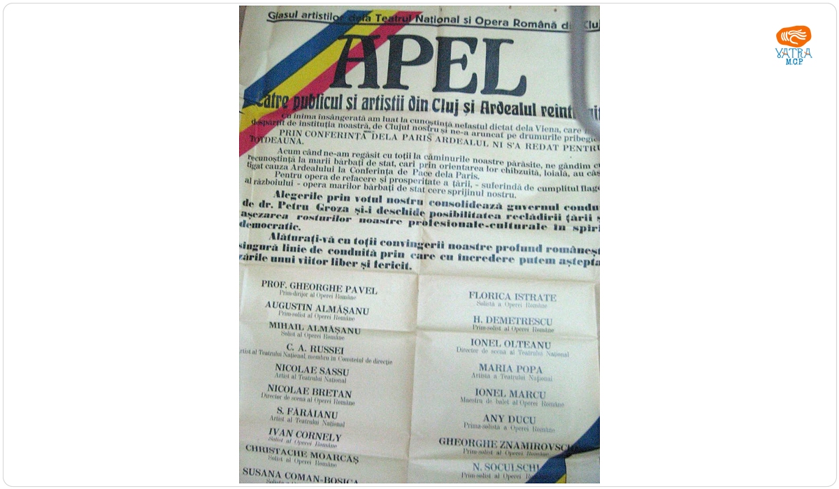 Apel al artiștilor clujeni de a vota Soarele