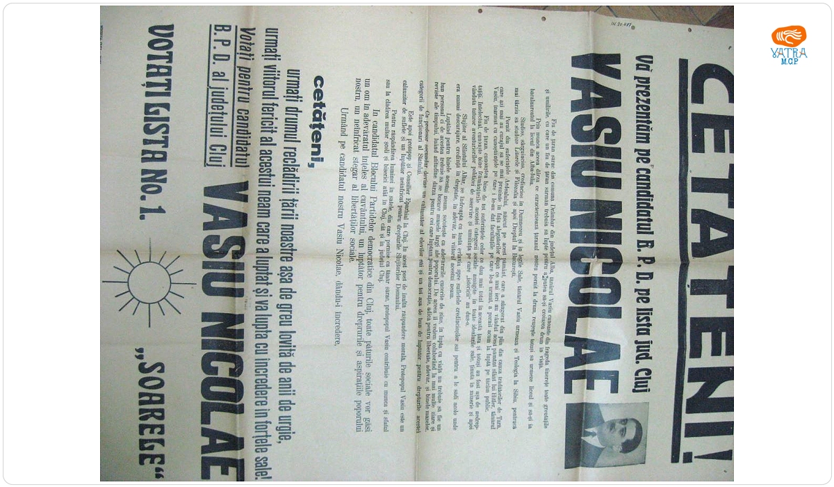 Prezentarea protopopului Vasiu Nicolae, candidat al BND, lista nr. 1