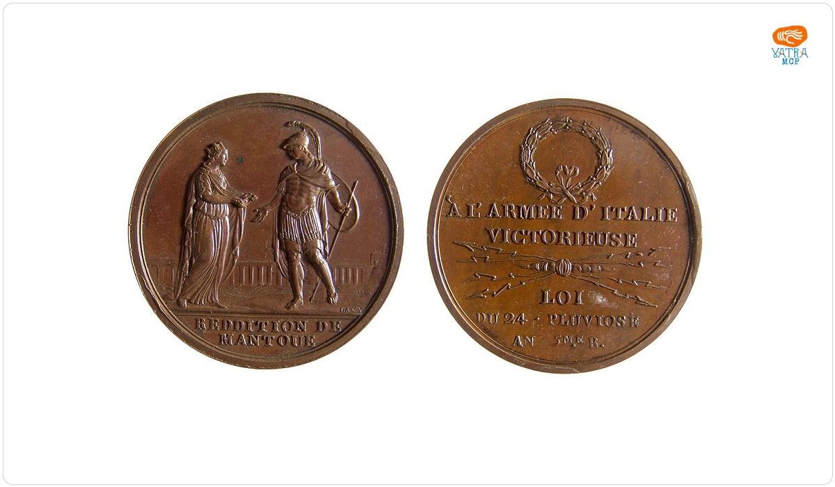Medalie dedicată capitulării Mantovei