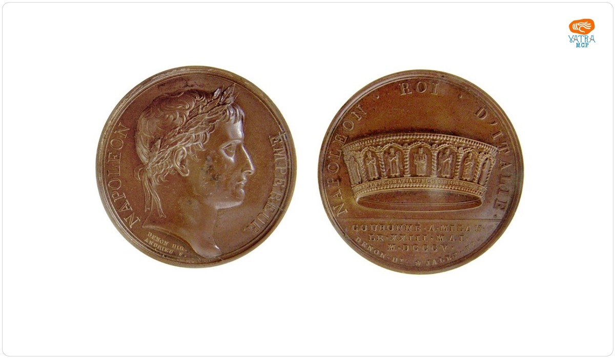 Medalie dedicată încoronării lui Napoleon ca rege al Italiei