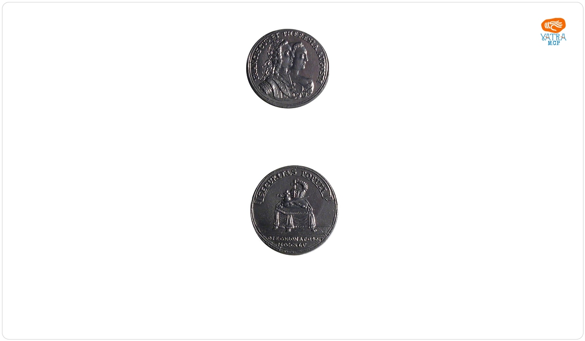 Medalie dedicată încoronării lui Francisc I și Mariei Teresia ca împărați romano-germani