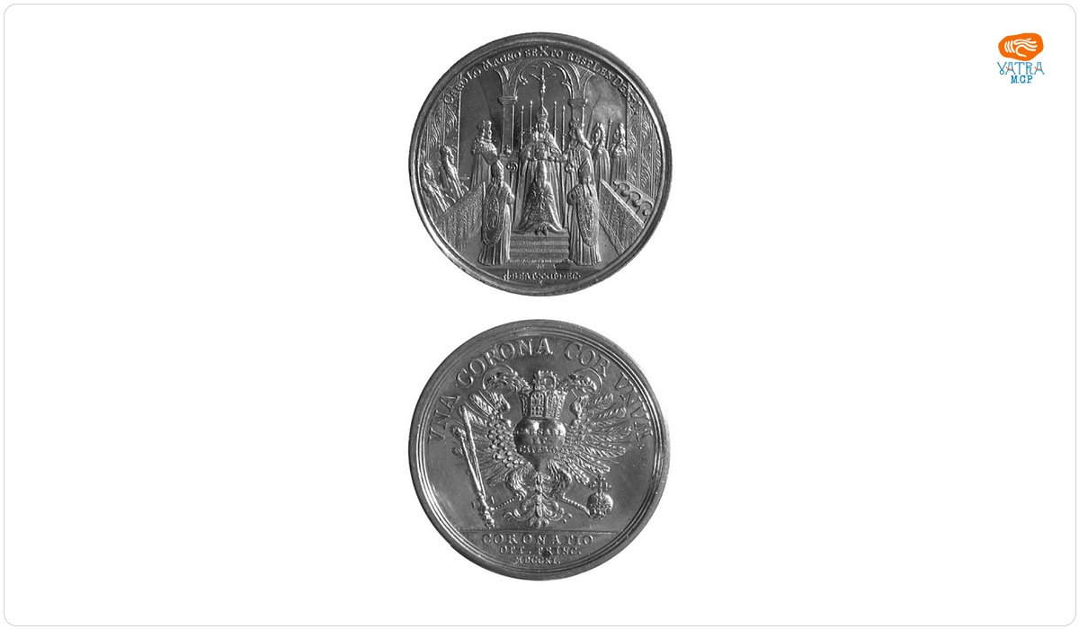 Medalie dedicată încoronării lui Carol al VI-lea ca împărat roman