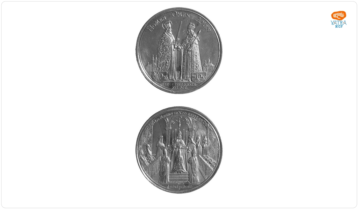 Medalie dedicată încoronării lui Carol VI ca împărat roman